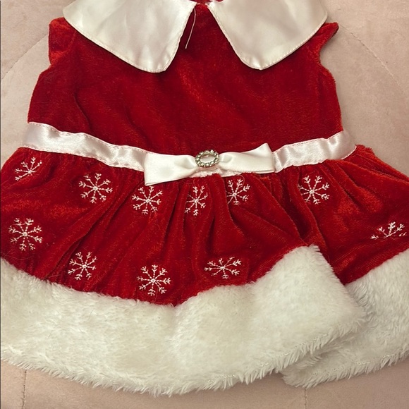 Red Velvet Pet Holiday Dress - Picture 4 of 8